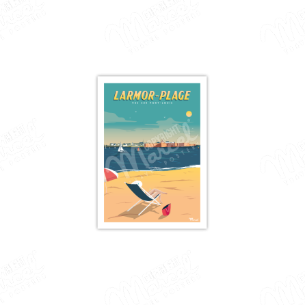 Postcard LARMOR-PLAGE ''Vue sur Port-Louis''