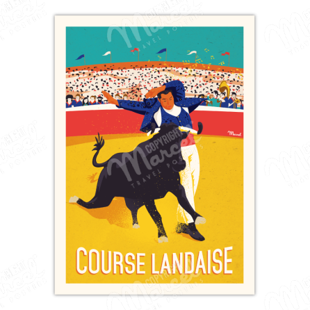 Poster "Course Landaise"