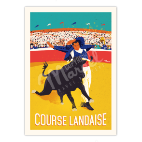Affiche "Course Landaise"