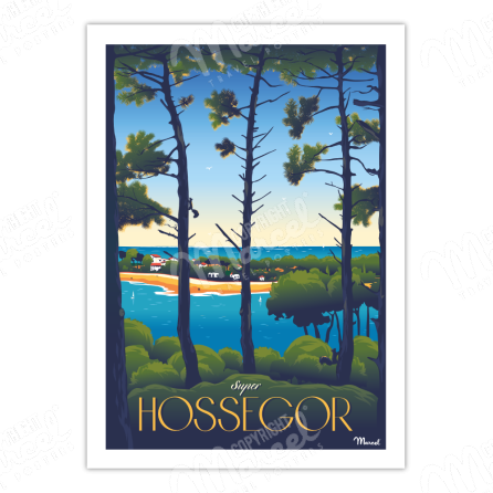 Poster HOSSEGOR ''Super Hossegor''