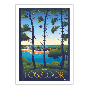 Affiche HOSSEGOR ''Super Hossegor''