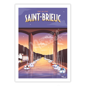 Affiche SAINT-BRIEUC "Port Légué"