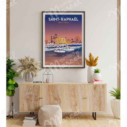 Affiche SAINT-RAPHAEL "Le Port"