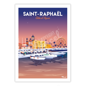 Affiche SAINT-RAPHAEL "Le Port"