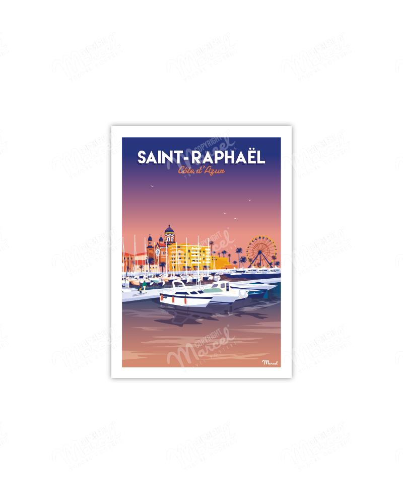 Carte Postale SAINT-RAPHAEL ''Le Port''