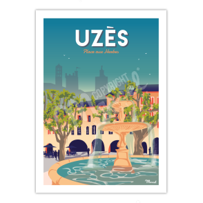 Poster UZES "Place aux herbes"