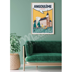 Affiche ANGOULEME "Charente"