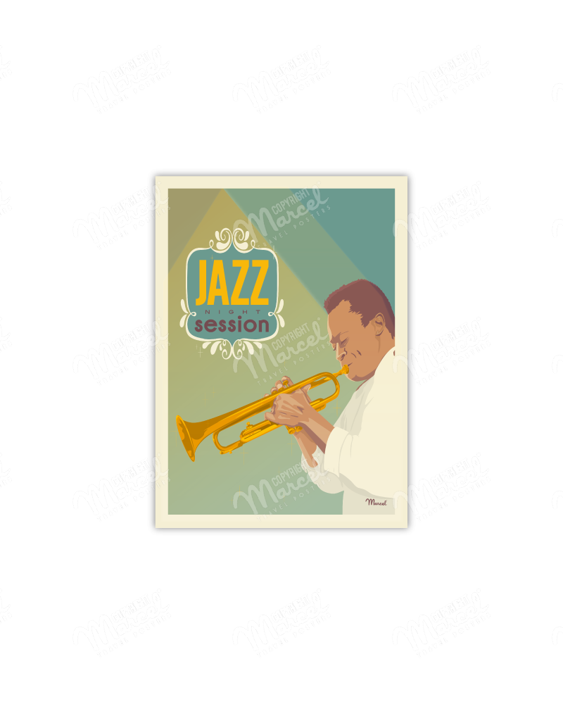 Carte Postale "Jazz Night Session"