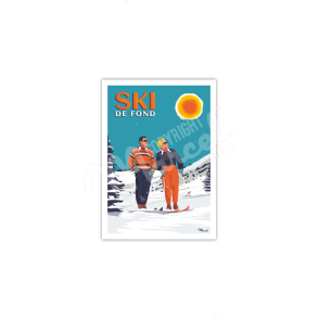 Carte Postale "Ski de Fond"