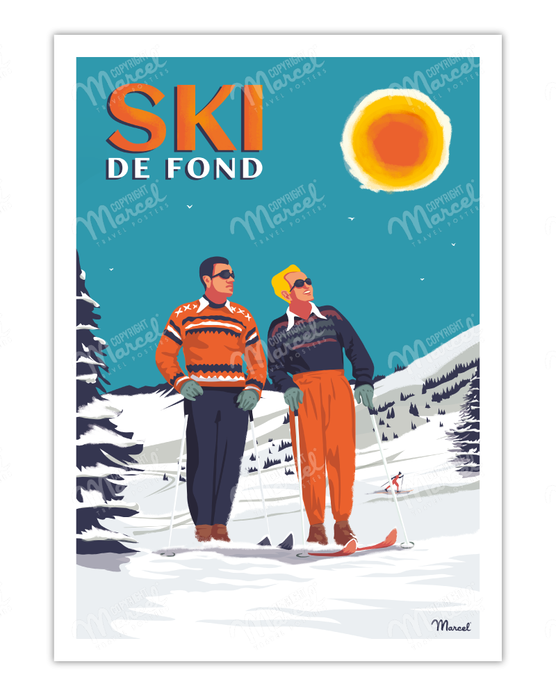 Poster "Ski de Fond"