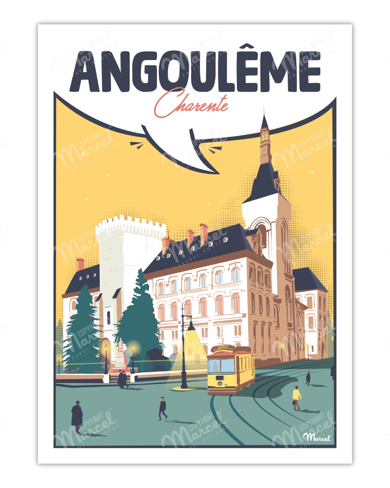 Affiche ANGOULÊME "Charente"