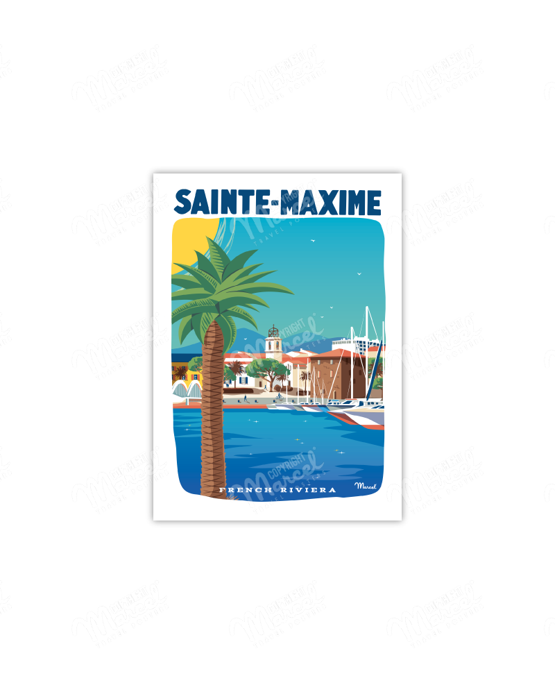 Carte Postale SAINTE-MAXIME "French Riviera"