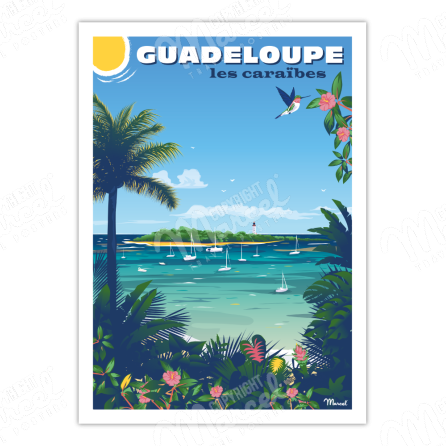 Poster GUADELOUPE "Le Gosier"