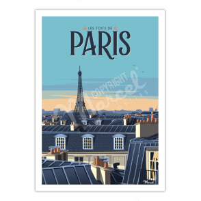 Poster PARIS "The Rooftops"