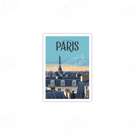 Carte Postale PARIS "Les Toits"