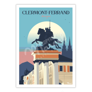 Poster CLERMONT-FERRAND "Auvergne"