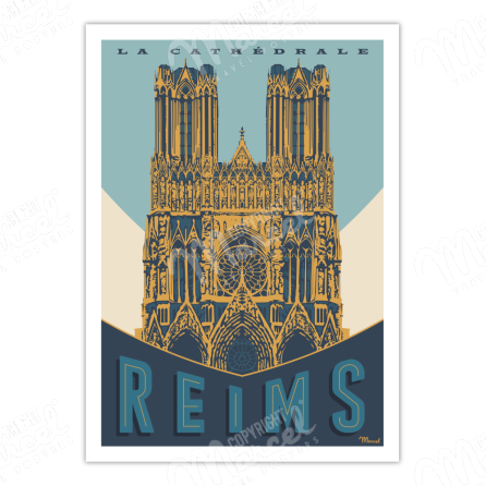 Poster REIMS "The Cathedral"