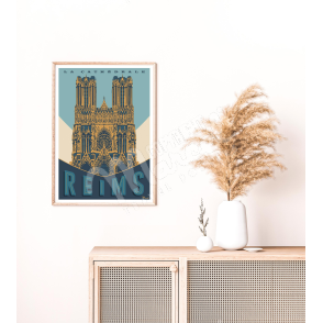 Poster REIMS "The Cathedral"