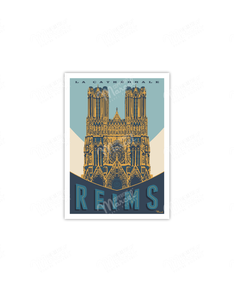 Postcard REIMS "The Cathedral"