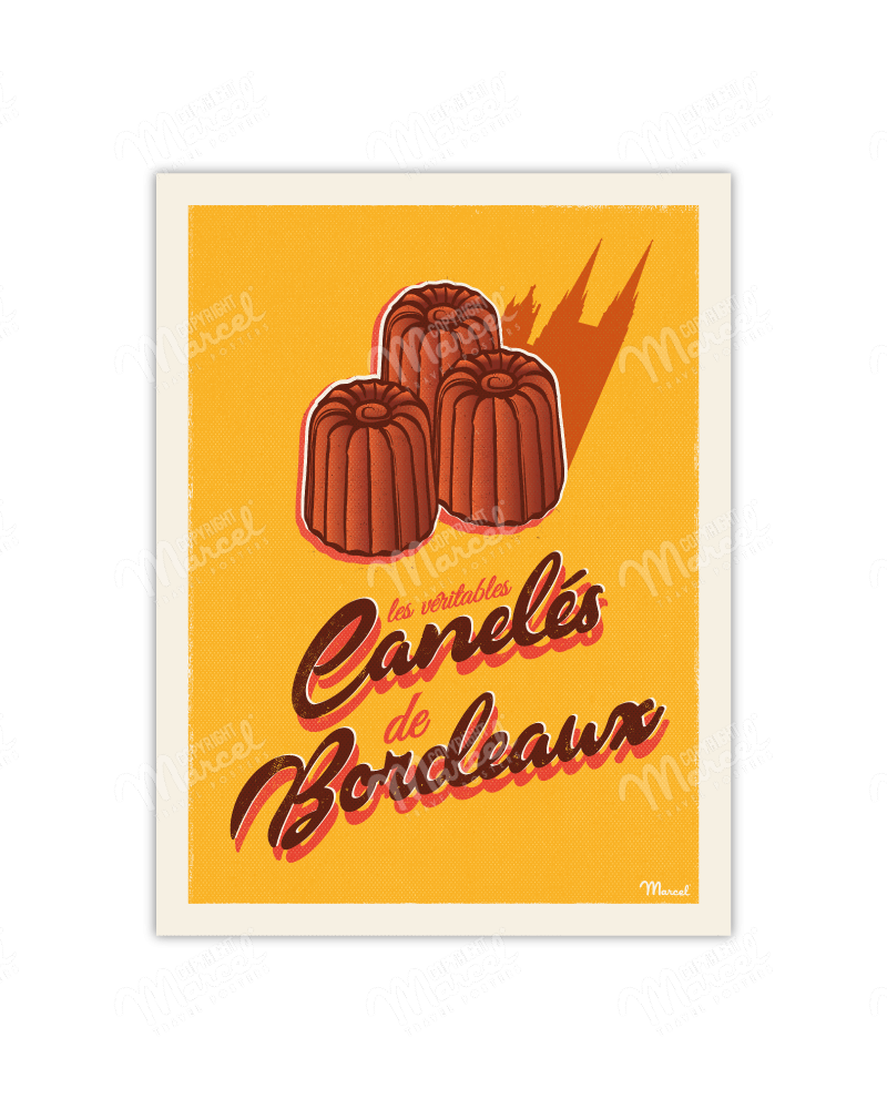 Affiche "Canelés de Bordeaux"