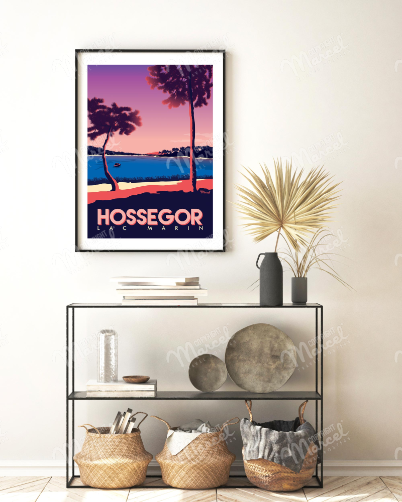 Poster HOSSEGOR "Lac Marin"