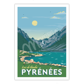 Poster PYRENEES "Lake Gaube"