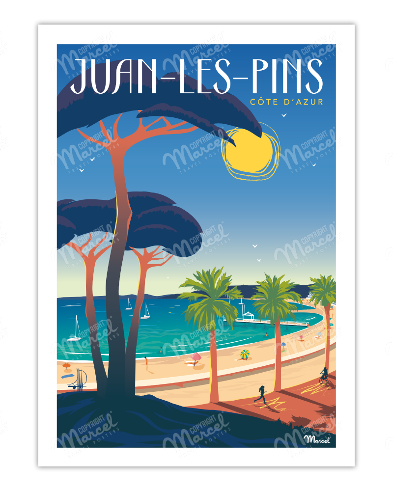 Affiche JUAN-LES-PINS