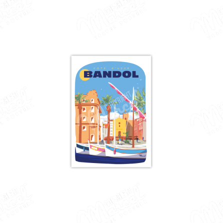 Postcard BANDOL "The Harbour"