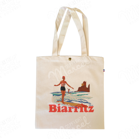 Tote Bag BIARRITZ "Rétro Surf"