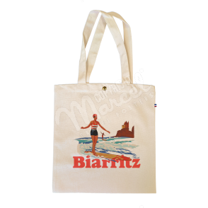 Tote Bag BIARRITZ "Rétro Surf"