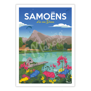 Affiche SAMOËNS "Lac aux Dames"