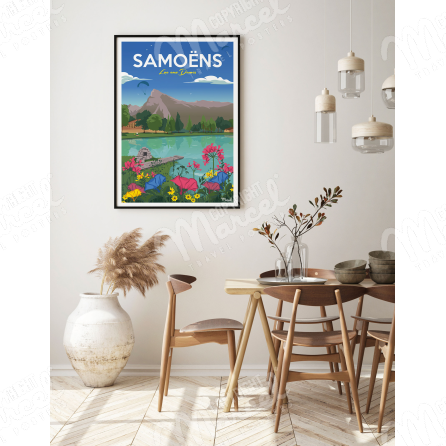 Affiche SAMOËNS "Lac aux Dames"