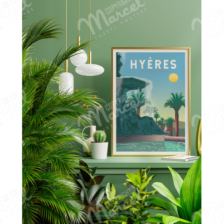 Poster HYÈRES "The Palmtrees"