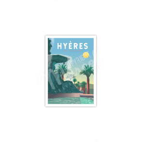 Postcard HYÈRES "The Palmtrees"