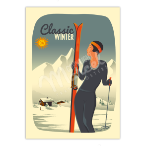 Affiche "Lady Ski"