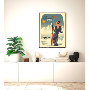 Poster "Lady Ski"