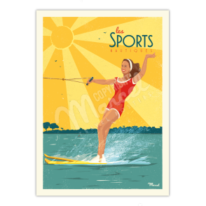 Affiche "Les Sports Nautiques"