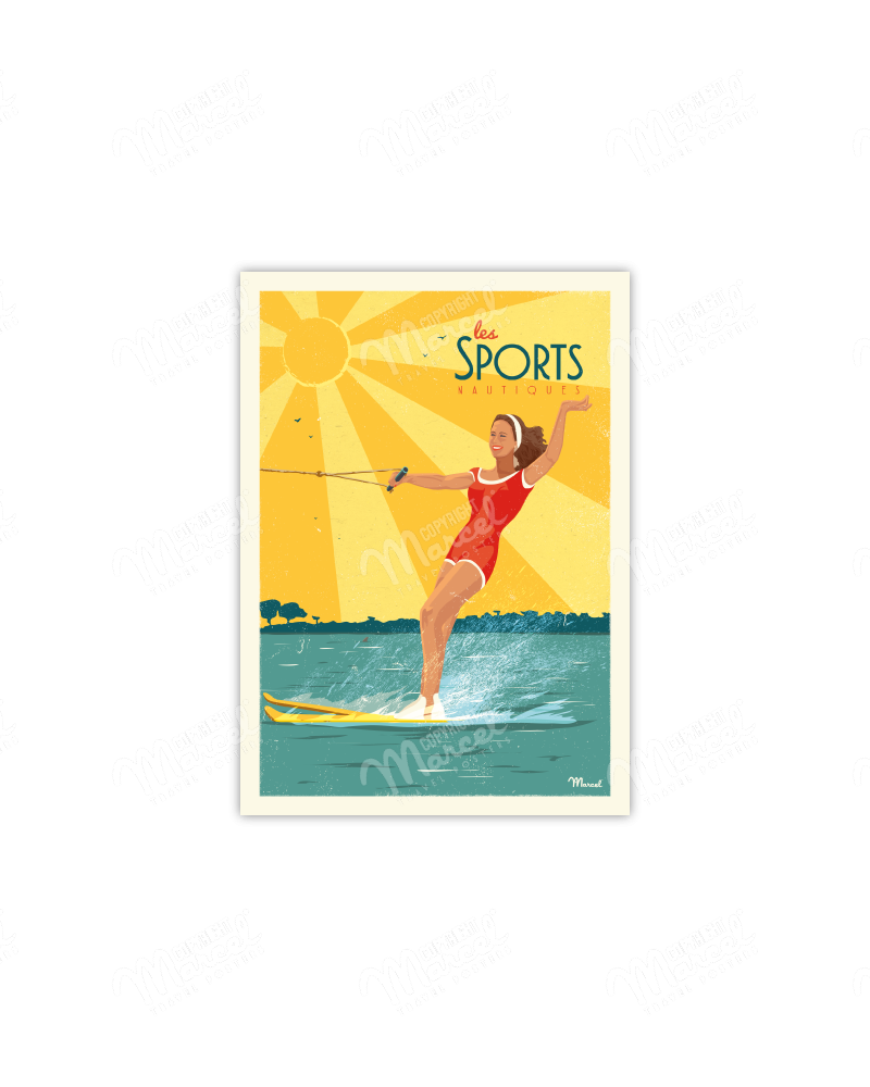 Carte Postale "Les Sports Nautiques"