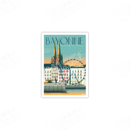 Carte Postale BAYONNE "Place du Réduit"