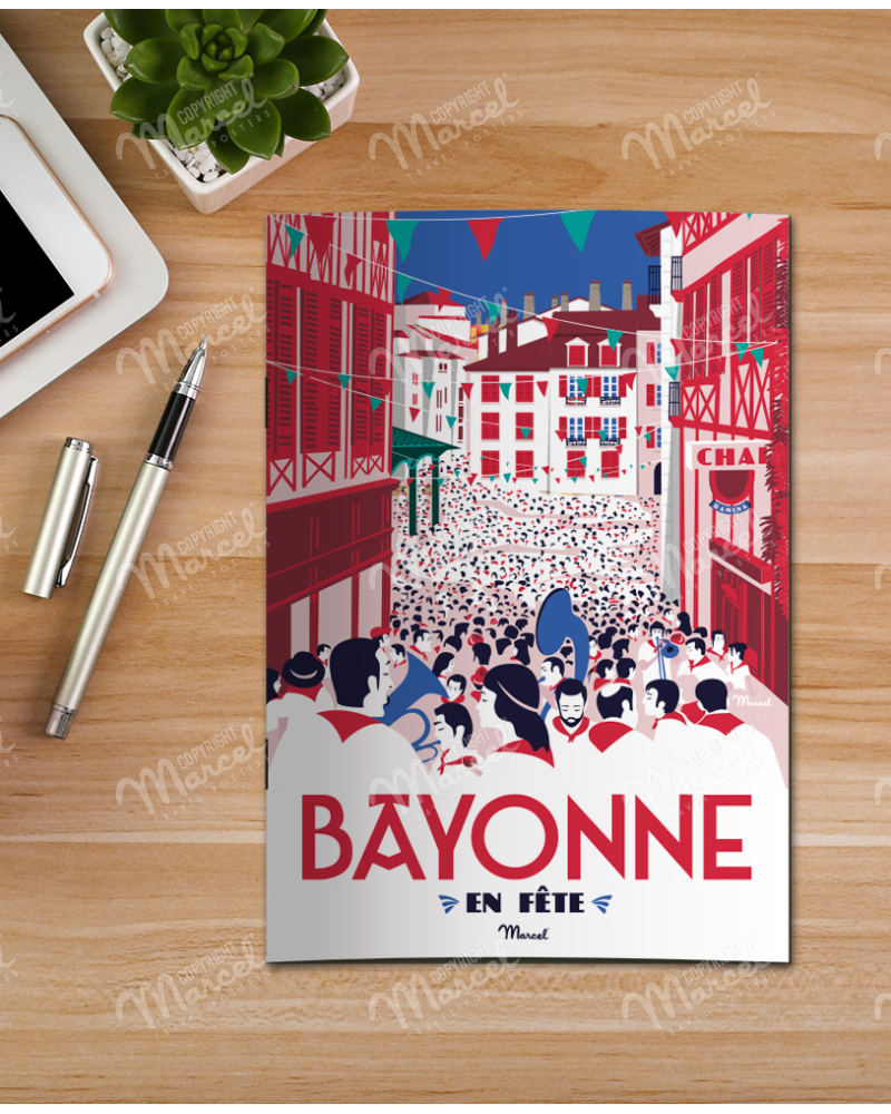 Affiche SAVON de MARSEILLE, Marcel Travel Posters, décoration murale, illustration, Hossegor, made in France, La Brique Rose, cadre, vente  en ligne, Concept store