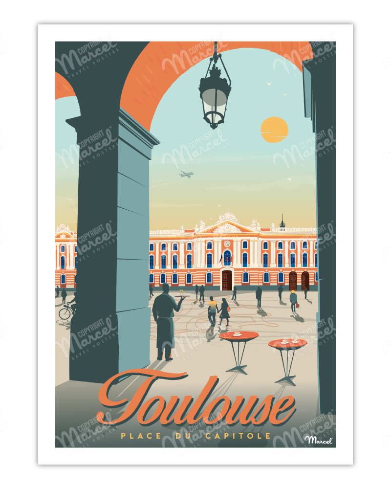 Poster TOULOUSE "Place du Capitole"