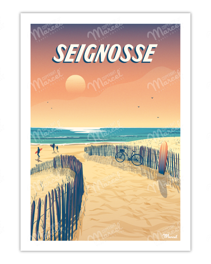 Poster SEIGNOSSE ''Les Estagnots''