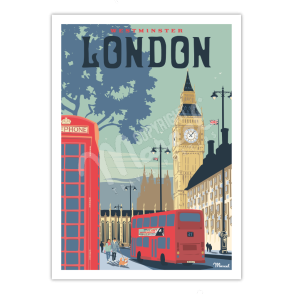 Affiche LONDRES "Westminster"