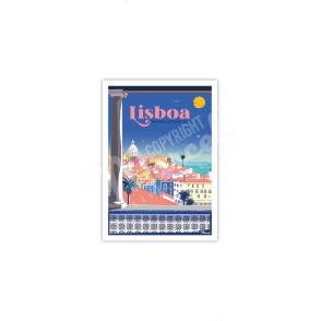 Carte Postale LISBONNE "Miradouro de Santa Luzia"