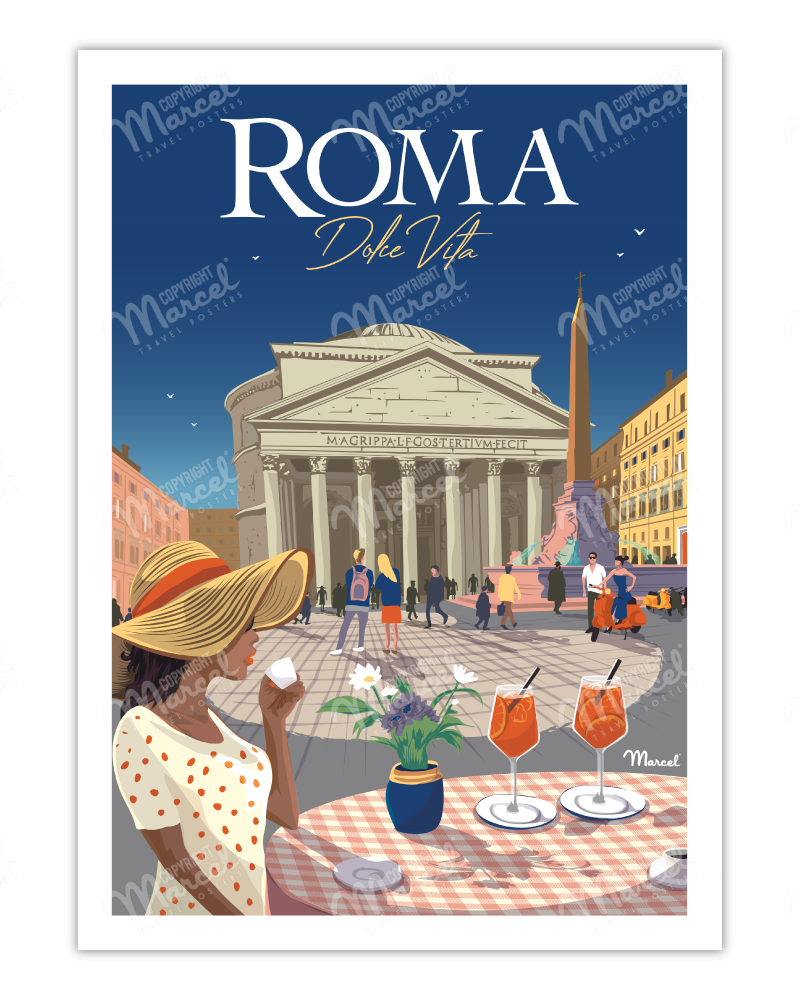 Affiche ROME "Dolce Vita"