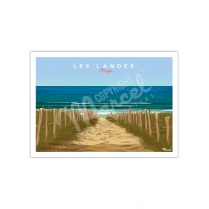 Poster THE LANDES "Beach"