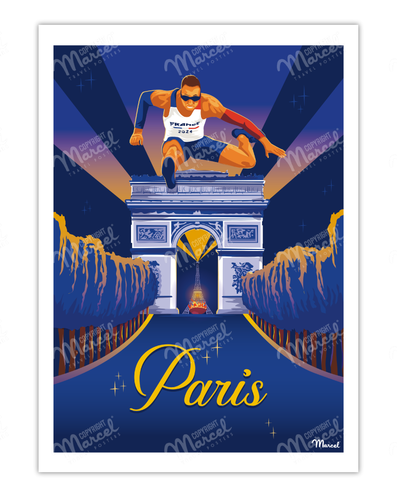 Affiche PARIS "L'Esprit Olympique"