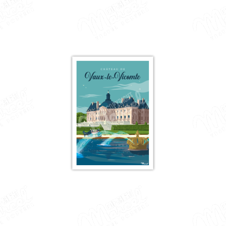 Postcard Castle of Vaux-le-Vicomte