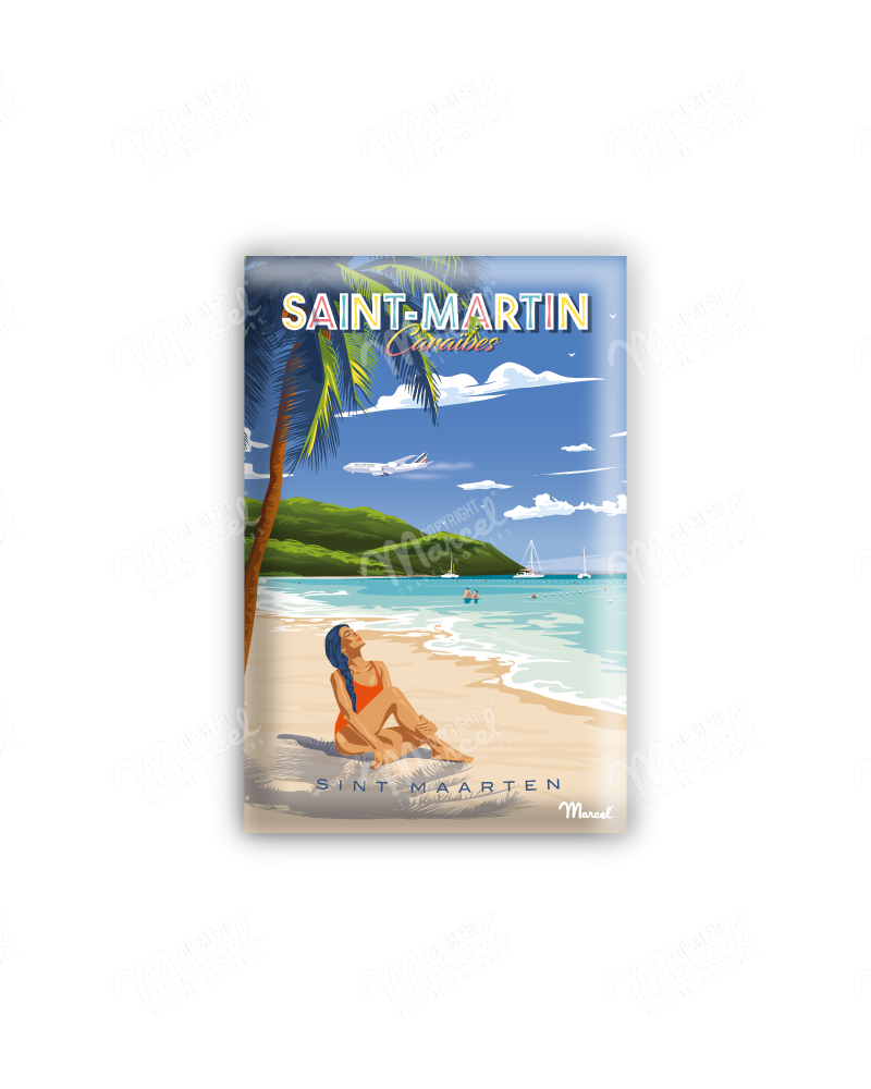 Magnet SAINT-MARTIN "Caraïbes"