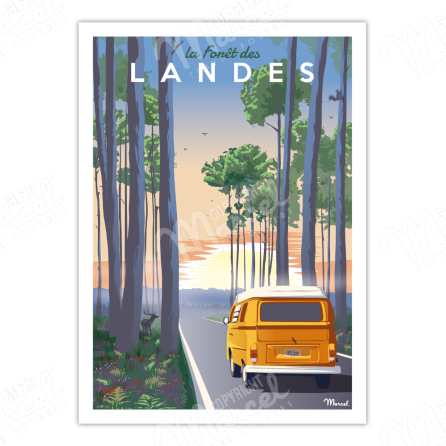 Affiche Forêt des LANDES